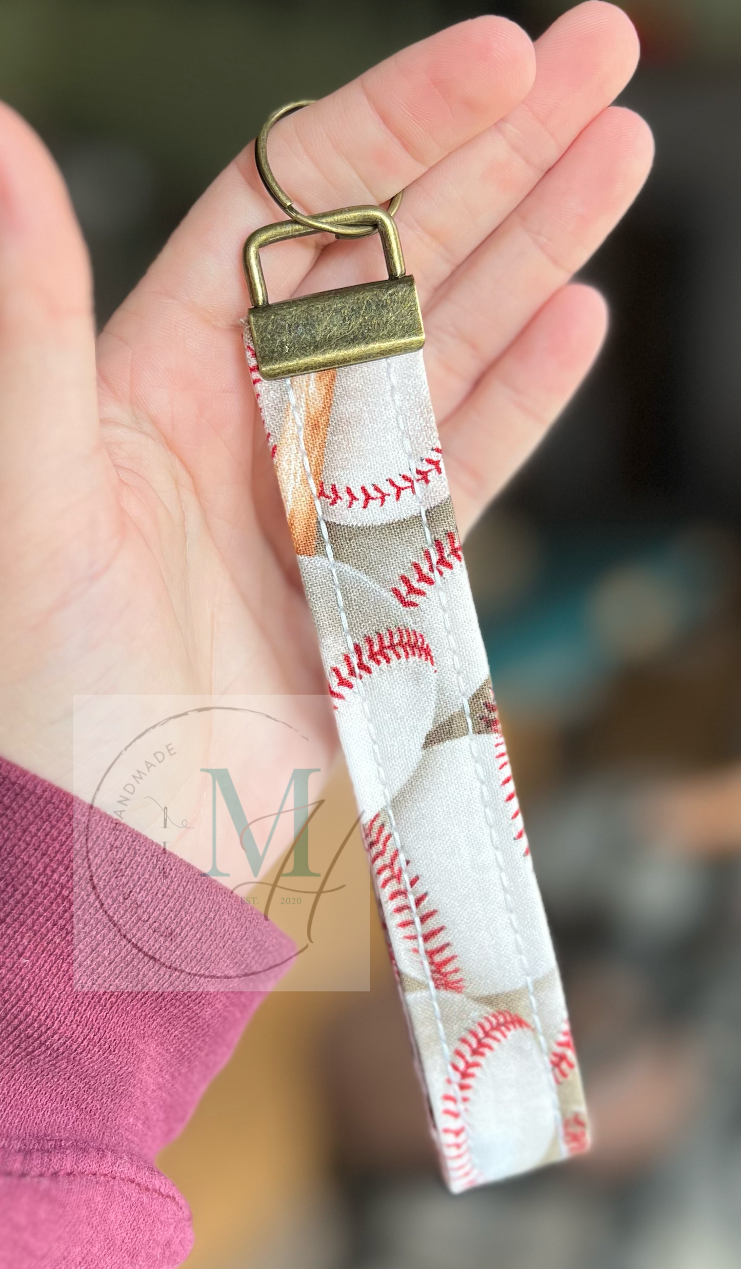 Baseball Wristlet